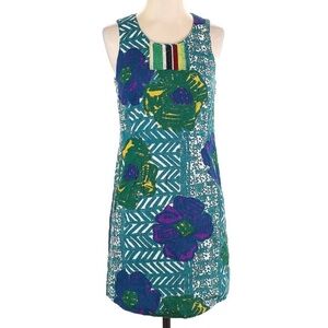 Anthropologie | Vanessa Virginia Hibiscus Shift Dress, Size 8
